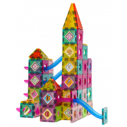 Magnetické Kocky Hrad Guľôčková Dráha 139ks.