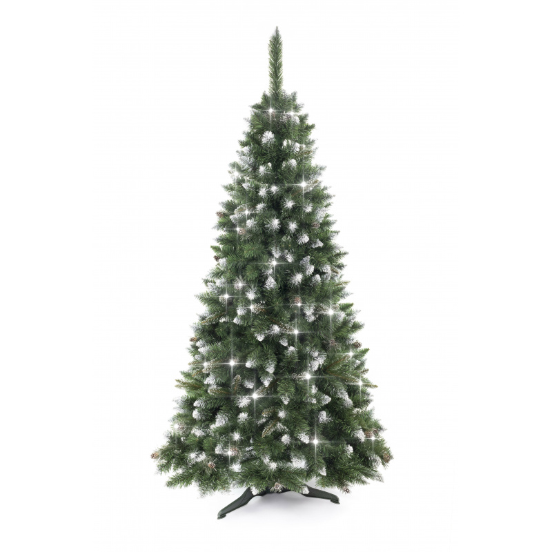 Aga Vianočný stromček Borovica 150 cm Crystal strieborná