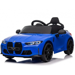 BMW M4 MODRÉ Auto na akumulátor EVA Koža pilot