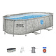 BESTWAY Power Steel Swim Vista bazén s oknom 427x250x100 14x8FT 7v1