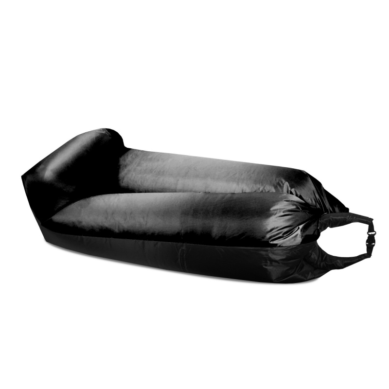 Aga Nafukovací vak LAZY BAG 230x70 cm Čierny/Čierny