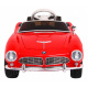 BMW 507 Retro detské elektrické auto červené + LED audio + diaľkové ovládanie + eko koža + EVA + pomalý štart