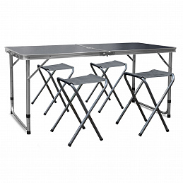 Aga Kempingový skladací set Sivý 6DAZ628 - II. AKOSŤ