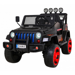 Terénne auto Raptor Drifter Flames + Diaľkové ovládanie + Pohon 4x4 + Úložný priestor + Pomalý štart + MP3 LED