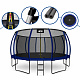 Aga SPORT EXCLUSIVE Trampolína 500 cm Tmavomodrá + ochranná sieť + rebrík