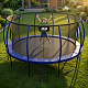 Aga SPORT EXCLUSIVE Trampolína 500 cm Tmavomodrá + ochranná sieť + rebrík