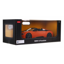 BMW i8 Roadster oranžový RASTAR model 1:12 Auto na diaľkové ovládanie + 2,4 GHz diaľkové ovládanie