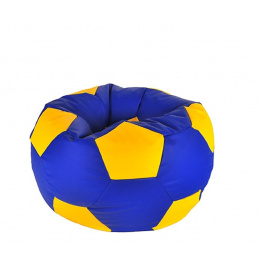 Aga Sedacie vankúš BALL XXXL Tmavo Žltá - Modrá