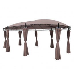 Aga Záhradný altánok PAVILÓN OVAL MC3630 Taupe