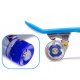 Aga Frisbee skateboard LED kolieska modrá