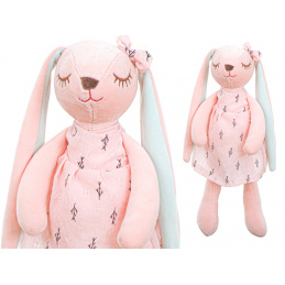 Aga Plyšový prvý králiček 35 cm Ružový