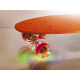 Aga Frisbee skateboard LED kolieska oranžová