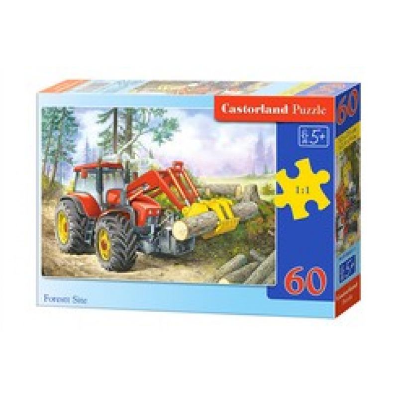 CASTORLAND Puzzle 60 dielikov - Nakladač v lese