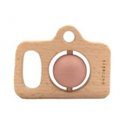 BAMBOOM Fotoaparát drevo&silikón Ružový 4m+