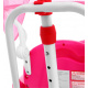 detský trojkolový bicykel Elephant Pink + zvuky + strieška + zábrana + opierka nôh + rukoväť + lyžiny + úložný priestor