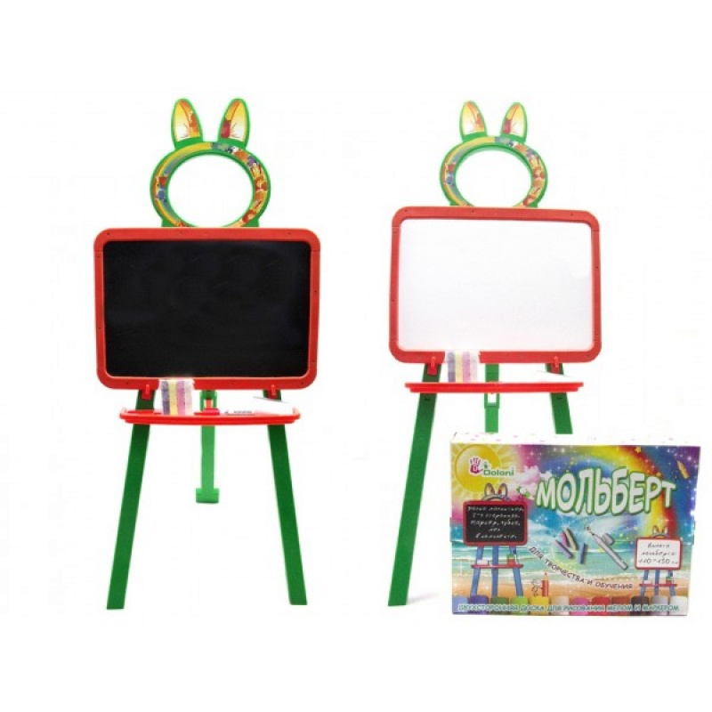 Doloni Obojstranná plastová tabuľa Zeleno-oranžová