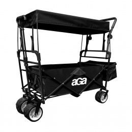 Aga Skladací prepravný vozík Čierny 2DAZ376 - II. KVALITA