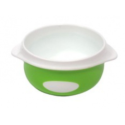 Detská hlboká miska 4m+ POUPY Zelená