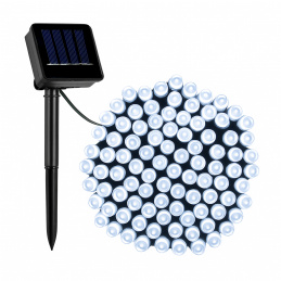 Linder Exclusiv Solárny svetelný reťazec 150 LED Studená biela 2DAZ715 - 2. KVALITA