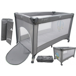 R-Sport Skladacia cestovná postieľka K1 Šedá