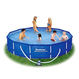 Bestway Steel Pro Frame 4,57 x 0,91 m 56066 + Kartušová filtrácia