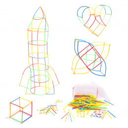 Aga Stavebné farebné slamky Box 700 ks