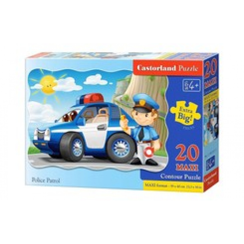 CASTORLAND puzzle 20 MAXI dielikov - Policajná hliadka