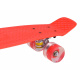 Skateboard so svietiacimi kolieskami SP0715 Červený