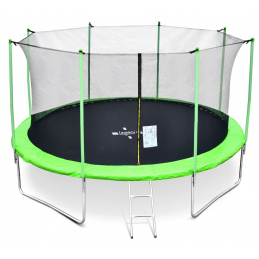 Legoni Trampolína 366 cm Light Green + vnútorná ochranná sieť + rebrík