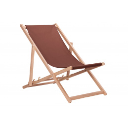 Aga Drevené skladacie lehátko Hnedé