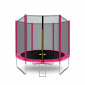 Aga SPORT TOP Trampolína 250 cm Ružová + ochranná sieť + rebrík