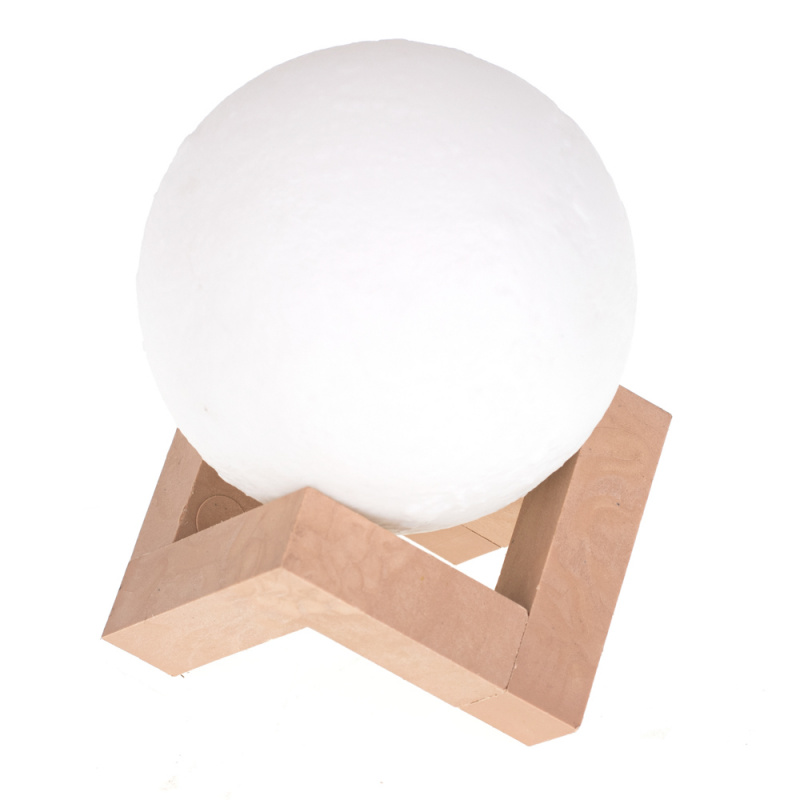 Aga Dekoratívna lampa Mesiac 3D - plastová