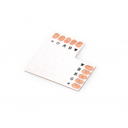 Rohová spojka pre LED pásiky 5050 RGBW 12mm