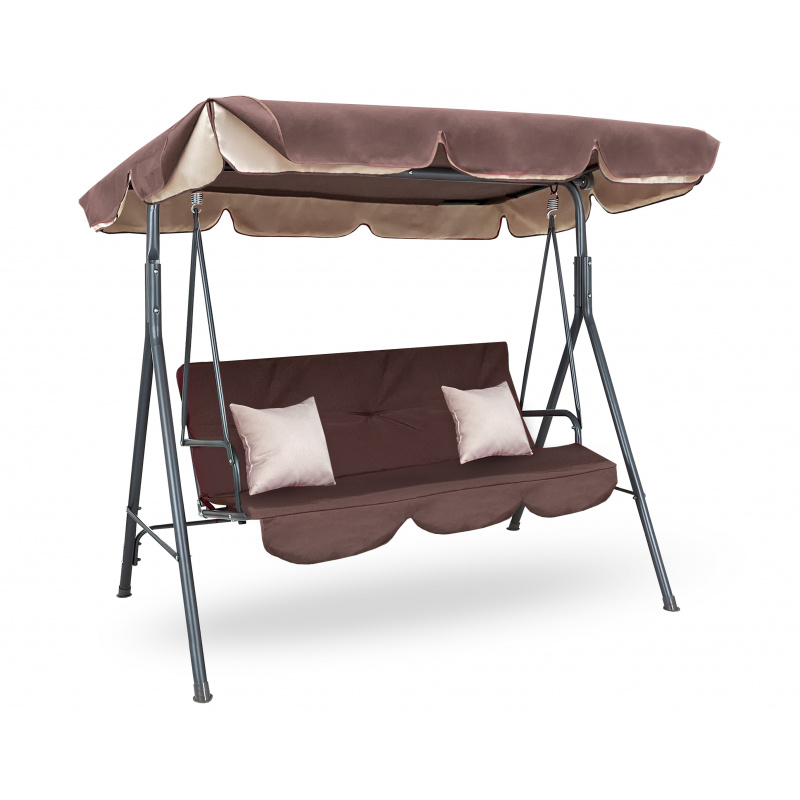 Aga Záhradná hojdačka Majka Tmavo hnedá