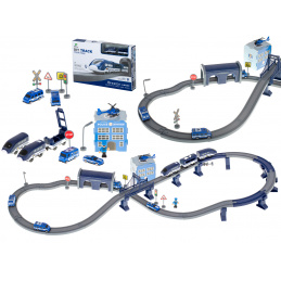 Aga Detská vláčiková dráha Polícia 92 dielov