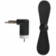 Mini ventilátor microUSB čierna ISO 5770