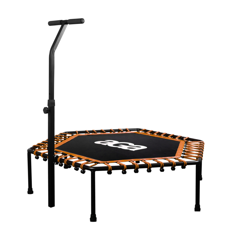 Aga FITNESS Trampolína 130 cm Oranžová + držadlo