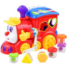 Interaktívna lokomotíva s farebnými blokmi ZA0104