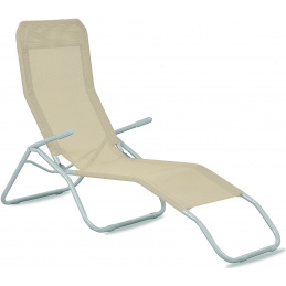Aga Zahradné lehátko SIESTA Béžové Aga Zahradné lehátko SIESTA Béžové