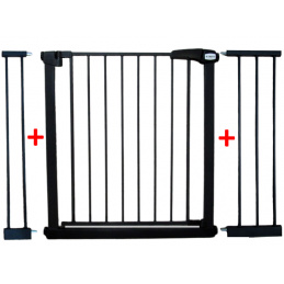 BRÁNKA ZABEZPEČUJÚCA S3 ČIERNA na schody, dvere 79-115 cm rozpieracia ochranná