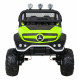 Mercedes Benz Unimog pre deti Zelený + pohon 4x4 + diaľkové ovládanie + batožinový priestor + pomalý štart + MP3 LED