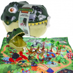 "Svět dinosaurov" sada figúrok pre deti 3+ Hlava dinosaura + podložka na krajinu