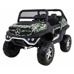Mercedes Benz Unimog pre deti farba Moro + 4x4 + diaľkové ovládanie + nosič batožiny + štartovanie zadarmo + rádio MP3 + LED dióda Mercedes Benz Unimog pre deti farba Moro + 4x4 + diaľkové ovládanie + nosič batožiny + štartovanie zadarmo + rádio MP3 + LED dióda