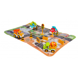 Sada Stavebných Autíčok s Funkciou Zvuku a Svetiel + Príslušenstvo