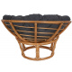 Aga Ratanové kreslo PAPASAN Dark Grey