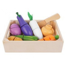 Sada ovocia, zeleniny, drevená na krájanie Z11207