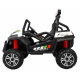 Grand Buggy Strong Lift for Kids White + pohon 4x4 + diaľkové ovládanie + nosič batožiny + rádio MP3 + LED dióda