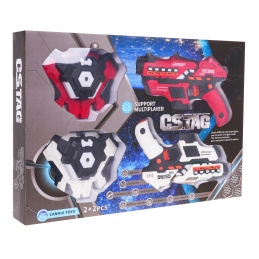 Sada laserových zbraní + štíty s funkciou dymu