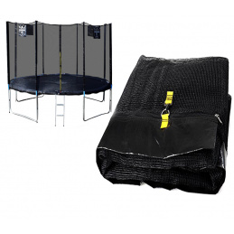 Chiemsee Ochranná sieť 430 cm na 8 tyčí Black