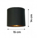 Závesné stropné svietidlo LED drevený trámový 2xE27 Luster Loft Lampshade Gold
